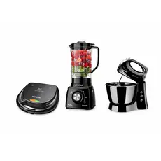 Kit Cozinha Mondial Sanduicheira Grill Batedeira e Liquidificador WRS-336 127V