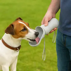 Bebedouro Portátil Para Cachorro Dobrável Silicone Garrafa Pet Água Passeio Viagem