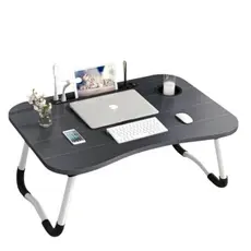 MESA NOTEBOOK COM USB VENTILADOR ILUMINAÇÃO PORTATIL PRETA