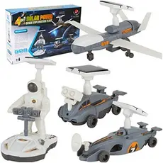 Kit Energia Solar Infantil Robô Didático 3 em 1 para Montar