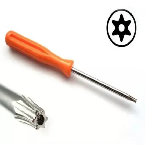 Chave Torx T8 com furo guia para abrir console PS3 PS4 PS5 Xbox One Xbox 360