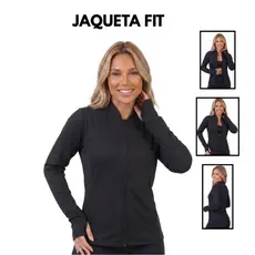 Jaquetinha Feminina Casaquinho Esportivo tecido leve Praia - Proteção Solar UV50+ Tecnologia Dry Fit Academia Fitness