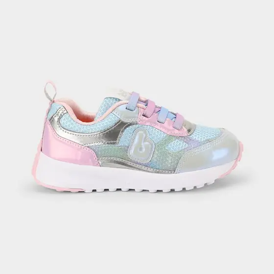 Tênis Infantil Bibi Jogging Azul com Rosa