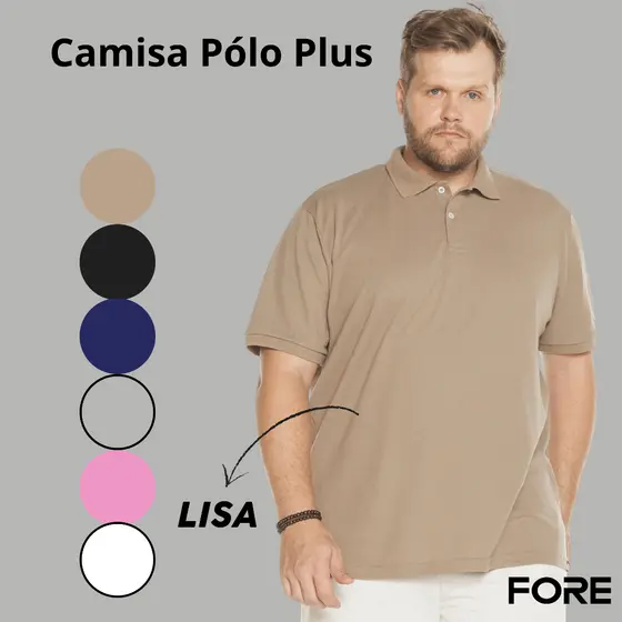 Polo Masculina Algodão Manga Curta 505304-C1