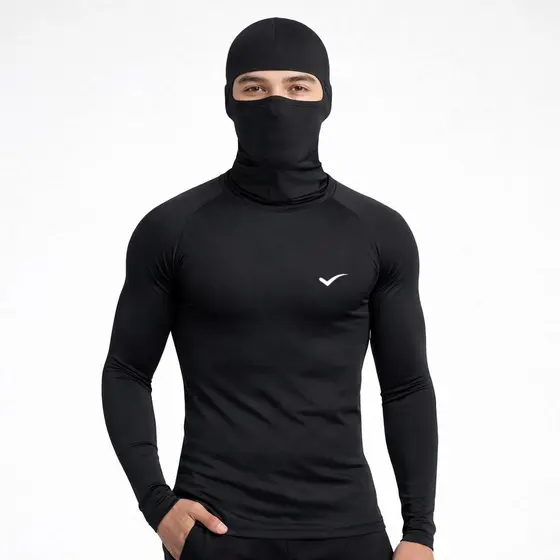 Kit Camisa Térmica com Balaclava Proteção UV 50+