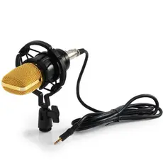 Microfone Condensador Omnidirecional Mx-700 - Preto