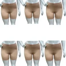 Kit 6 Shorts segunda pele Anágua na cor Nude . Conforto e qualidade andam juntos.