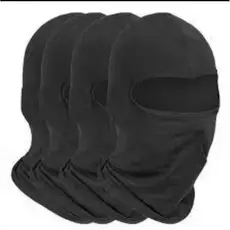 kit com 3 Toucas Balaclava Preto Ninja Bandana Proteção UV Ideal para o Frio.