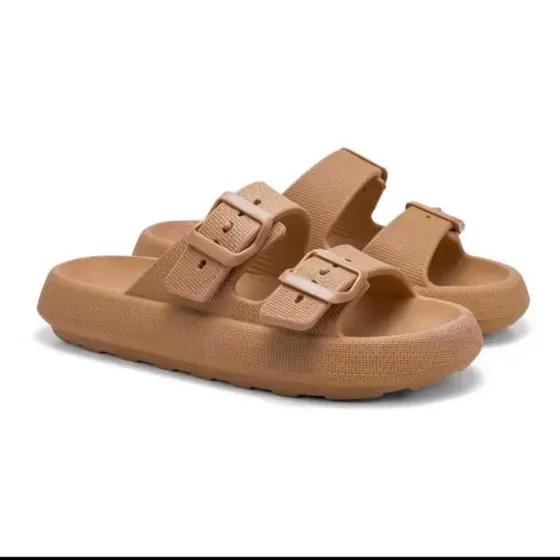 Chinelos Papete Nuvem Feminino Slide Tira Dupla Casual