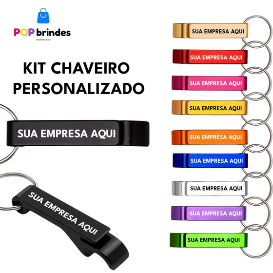 Kit Chaveiro Abridor Personalizado Pé de galinha 10 20 30 50 unidades - Aço Inox Brindes Festa Presente