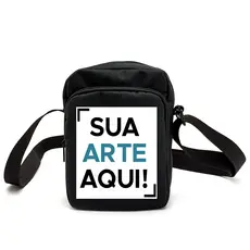 Shoulder Bag Personalizada Com Sua Arte Pequena Mochila Bolsa Transversal