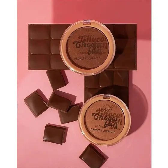Bronzer Iluminador Radiante Compacto Choco Fun FENZZA