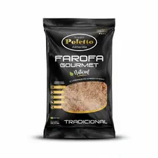 Farofa Gourmet Poletto Tradicional 300g Crocante Caseira