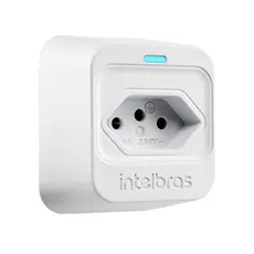 Tomada De Proteção Elétrica Bivolt Intelbras 10A EPS 301 Branco ou Preto