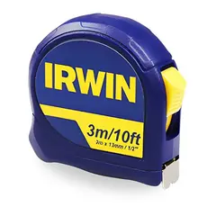 Trena Fita Standard 3 Metros 1/2" Trava Ferramenta Profissional Gancho Magnético Aço