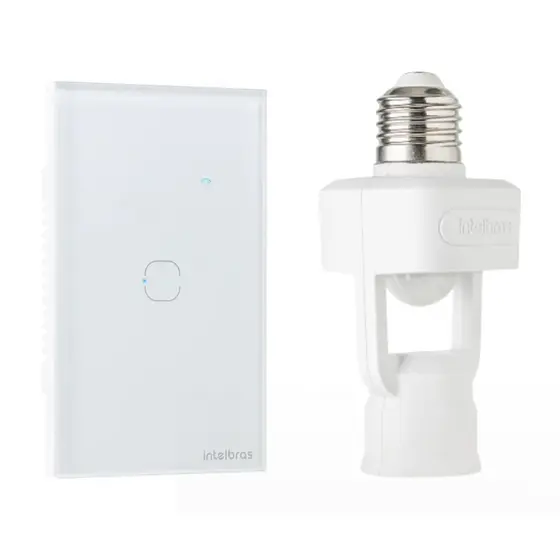 Kit Interruptor Sensor De Presença Espi 360 Intelbras + Interruptor Touch Inteligente