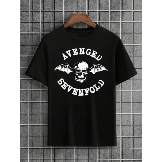 Camiseta Avenged Sevenfold P ao GG Banda Musica Rock Metal Colorida Blusa Camisa de Algodão Masculina Feminina Unissex