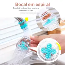 Chuveirinho Bico Retrátil Giratória 360° Filtro De Água Arejador Torneira Promoção（Cor Aleatória）