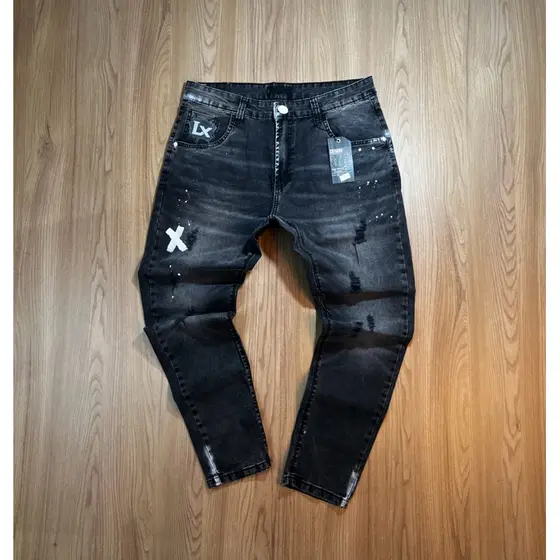 CALÇA MASCULINA JOGADOR CINZA ESCURO(ORIGINA LIMINAR JEANS)