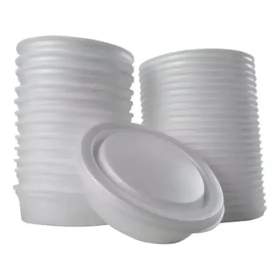 Marmita de Isopor Com Tampa 750ml Kit Com 50un/100un