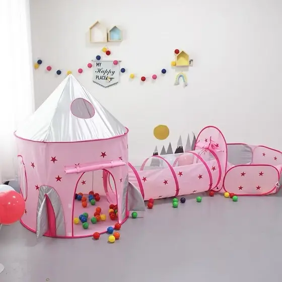 Barraca Infantil Dobrável, Brinquedo Educativo com ou sem Led, Diversão Garantida