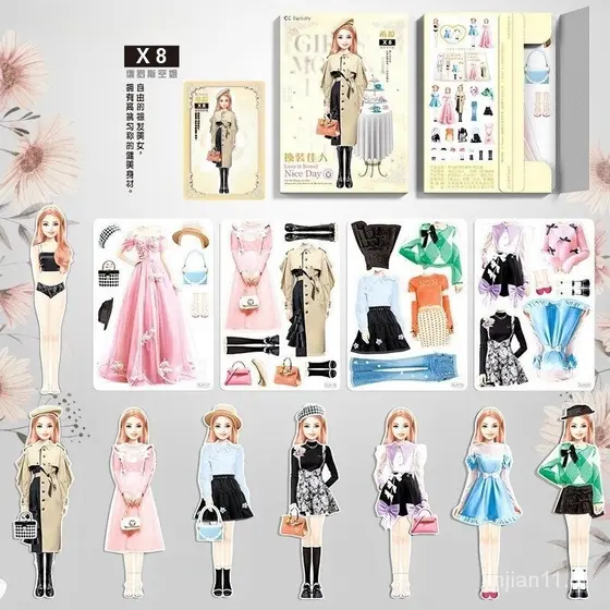 Princesa Magnética Vestida De Papel Boneca Fingir Jogo De Brinquedos , Viagem Atividades De Carros De Estrada , Quebra-Cabeça De Roupas Magnéticas Para Meninas De Pequeno Porte , Aprendizagem Pré-Escolar Criar Imaginação Se