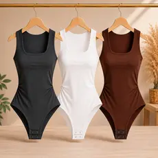 Kit 2 Body Feminino Regata Elegante do PP até o G1 Grosso Zero Transparência Boddy Suplex Bory Estiloso