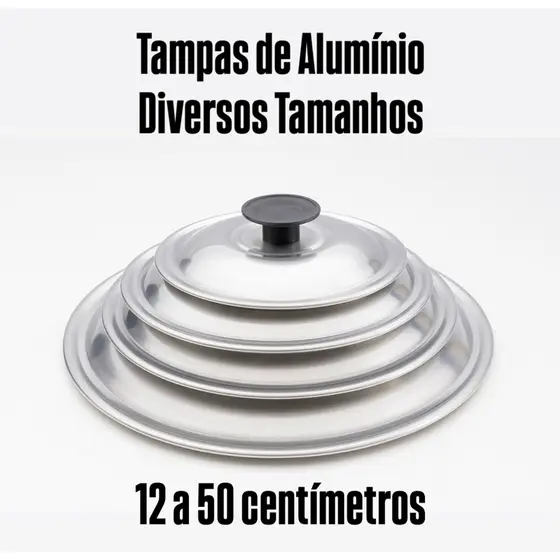 Tampa de Alumínio 12 a 50cm