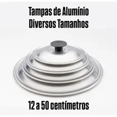 Tampa de Alumínio 12 a 50cm