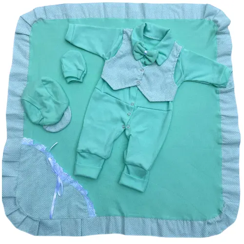 Kit Saída Maternidade Masculino. Roupas de Bebê Menino