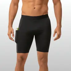 Bermuda Térmica COM BOLSO Masculina Segunda Pele Compressão Proteção Uv 50+ Anti Assaduras Esportes