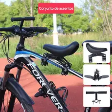 Assento dianteiro para bicicleta de montanha infantil, acessórios para selim infantil de liberação rápida