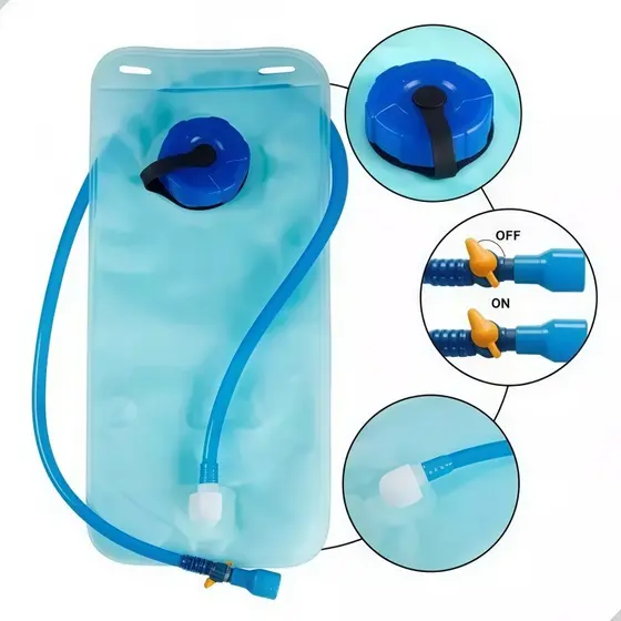 1pc/2pcs Refil De Água Para Mochila Hidratação 2 Litros Para Bicicleta Ciclismo Camping Trilha Com Mangueira