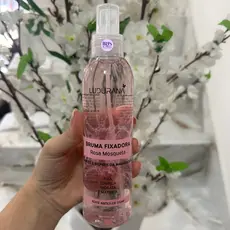 Bruma Fixadora Matte Ludurana 200ml - Tonifica, Hidrata e Matifica - Antes e Depois da Maquiagem