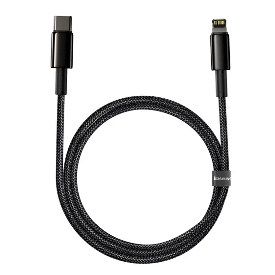 Cabo Baseus Tungsten 2 Metros Tipo C Para Lightning 20W - Preto