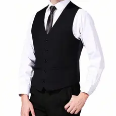 Colete Social Slim de Luxo Masculino Ajustável - Envio Imediato