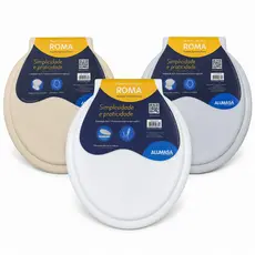 Assento Sanitário Roma Tampa Oval Universal Loft Deca Incepa Logasa Celite Icasa Lorenzetti Alumasa