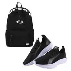 Bolsa Mochila Estudante Academia Várias Cores + Tênis Alta Performance Solado Macio Confortável lançamento Promocional