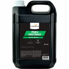 PNEU PRETINHO 5L EXTRA BRILHO MOLHADO LIMPA PNEU ALTO RENDIMENTO LAVA JATO ESTETICA CARAIVA
