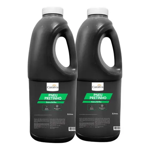 Pneu Pretinho Automotivo Extra Brilho Intenso 2l Kit 2un