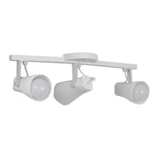 Luminaria de Teto Alpha Spot Trilho Triplo 3 Sobrepor Direcionável E-27 Branco