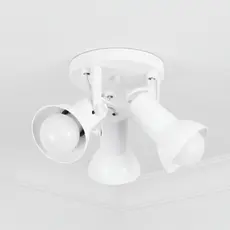 Luminaria de Teto Spot de Sobrepor Triplo 3 Lampadas para Iluminação branco