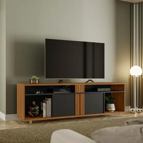 Rack para TV até 70 Polegadas 2 Portas NT 1290 Notável Móveis