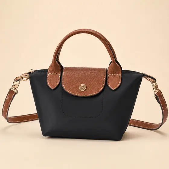 Bolsa Nylon Mônaco Feminina Transversal Tiracolo Leve Elegante Impermeável Casual Moderna Premium