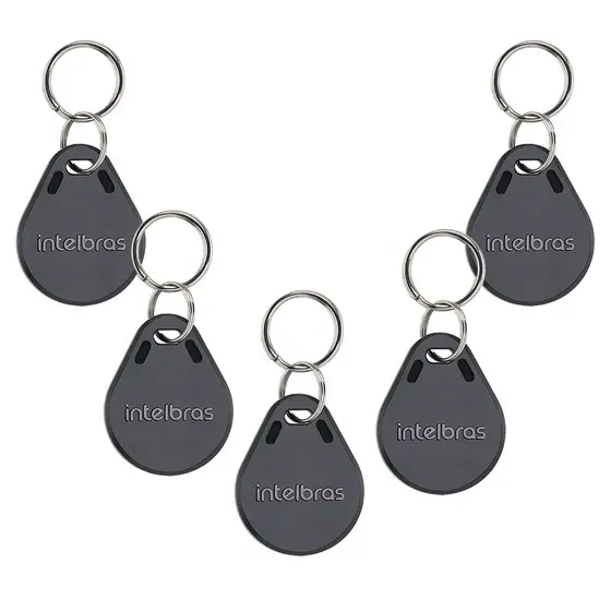 kit 5 Chaveiro Proximidade Condominio rfid 125khz Tag Intelbras controle de acesso **CONFIRMAR COMPATIBILIDADE**