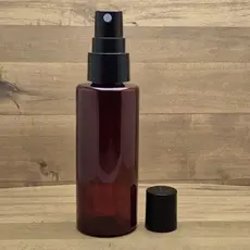 10 Frasco Âmbar 60ml Pet Reto Com Válvula Spray Frascos Plástico