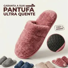 Pantufa Feminina Masculina Unissex Peluciado Antiderrapante Chinelo Confortável Pantufas