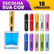 Kit 3,  6, 12 Ou 18 Porta Perfume 5ml Recarregável Spray Portátil – Para Bolsa e Viagem