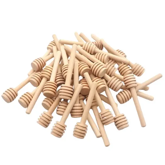 Kit 50 Mini Colher Madeira 8cm para Mel Dosador Apicultura Lembrancinha Artesanato