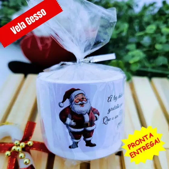1 Lembrancinha de Vela Aromática de Natal e Perfumada para 2025